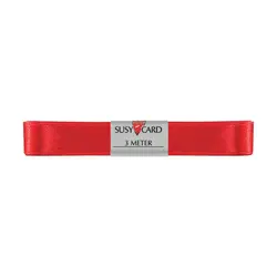 Vrpca ukrasna 3m x 15mm satin crvena Herlitz
