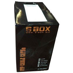 SBOX Kabel UTP Cat 5e, 305m, sivi, 24AWG