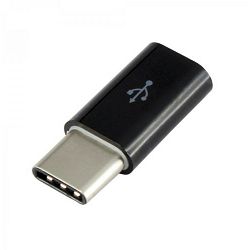 SBOX adapter micro USB ženski-type C muški crni