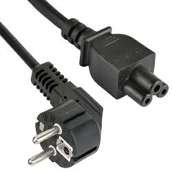 Kabel za NB adaptere, IEC 320 C13 šuko C5 3m, crni