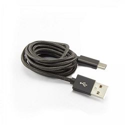 SBOX kabel USB 2.0 - USB tip C, crni, 1.5m, 3 kom
