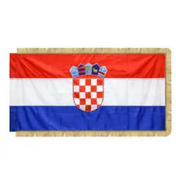 Zastava Republike Hrvatske 200x100 cm, s resicama, svečana, svila