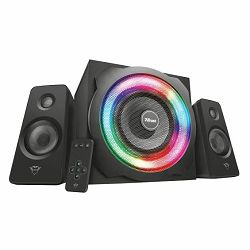 Zvučnici TRUST GXT 629 Tytan, RGB LED osvjetljenje, daljinski, 2.1, Black